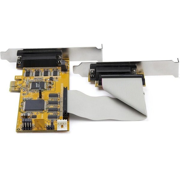 StarTech.com Multiport Serial Adapter - Yellow - TAA Compliant - PCI Express x1 Carousel 7