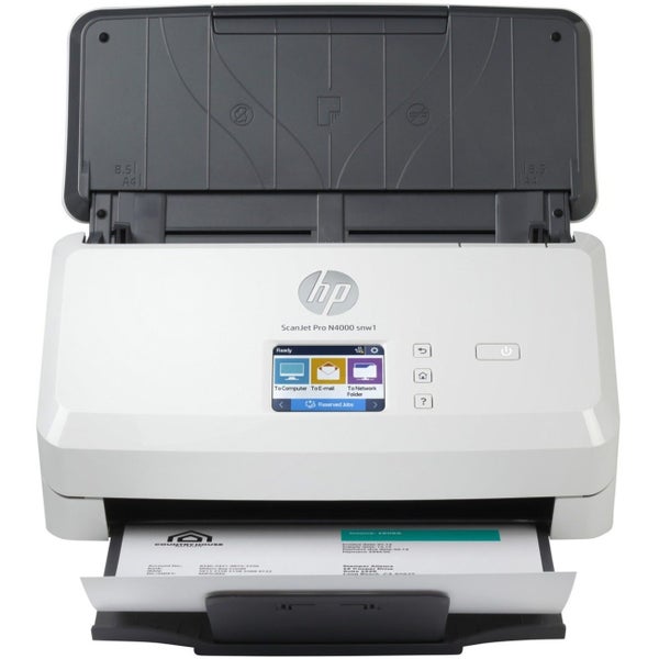 HP ScanJet Pro N4000 snw1 Sheetfed Scanner - 600 dpi Optical - 48-bit Color - 40 Carousel 1