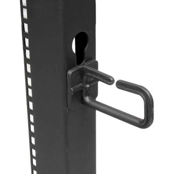 StarTech.com 4-Post 8U Mobile Open Frame Server Rack, 19in Network Rack with Cas Carousel 8