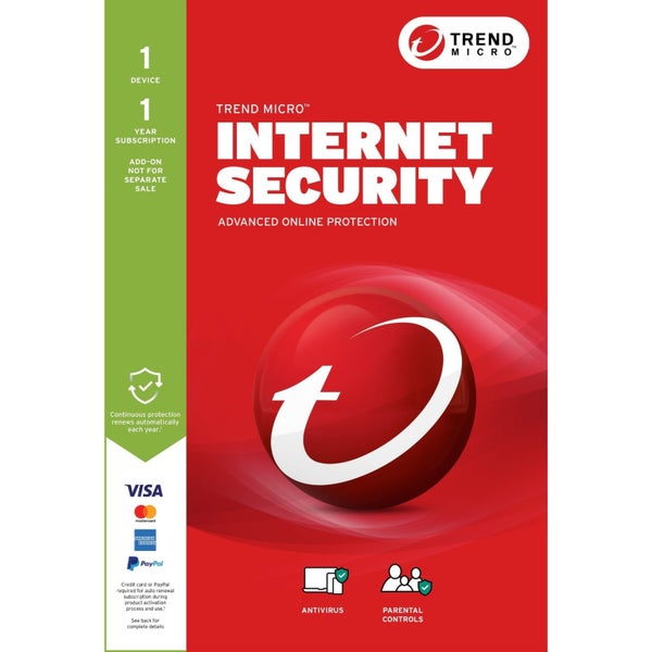 Trend Micro Internet Security Add-on - Subscription - 1 Device - 1 Year - Licenc Carousel 1