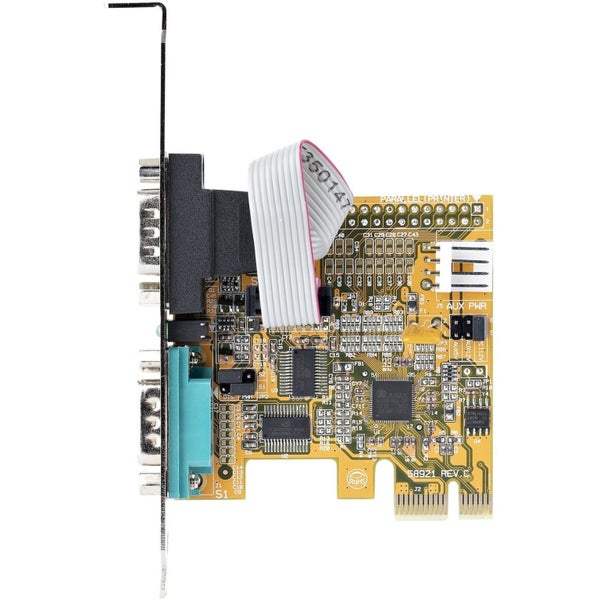 StarTech.com Serial Adapter - Low-profile Plug-in Card - PCI Express x1 - PC, Li Carousel 1