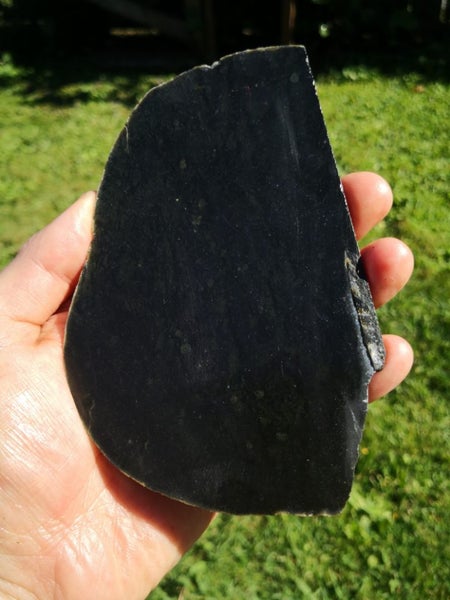 Pounamu greenstone quality carving slab very dark Carousel 2