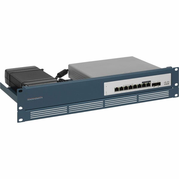 RACKMOUNT.IT 1.3U/2U Rack-mountable Rackmount Kit for Switch - Metallic Blue Carousel 1