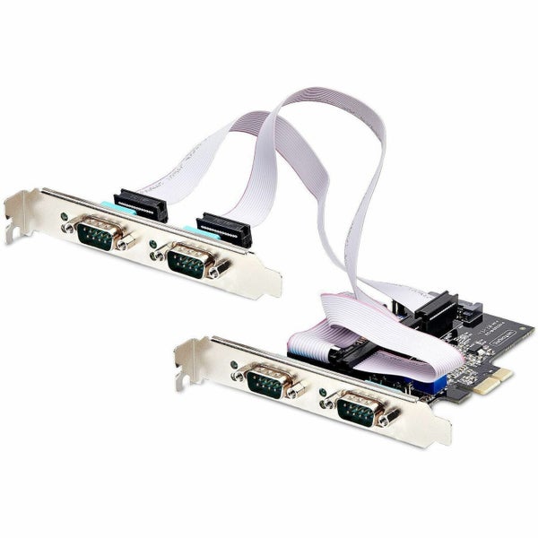 StarTech.com 4-Port Serial PCIe Card, Quad-Port RS232/RS422/RS485 Card, 16C1050 Carousel 1