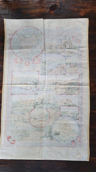 ~" Derbyshire Made In Britain Vista Cotton Vintage Tea Towel "~ Carousel 8
