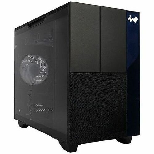 F3 Mini Gaming Tower Chassis - Black SECC Tempered Glass Wood Ports 1 x USB 3.2 Carousel 1