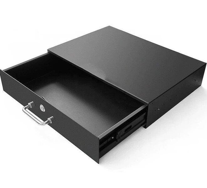 Rack Drawer - Metal 19 Inch - 3U with Lock Carousel 1