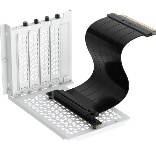Corsair 6500 Series Vertical GPU Mount Kit - WHITE *Compatible with CORSAIR 650 Carousel 1