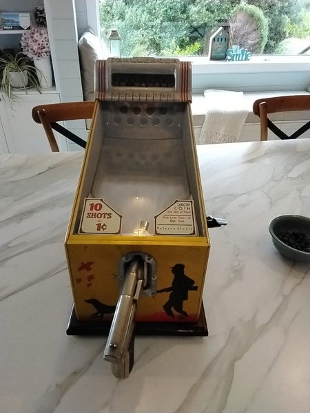 Old Table Top Challenger Shooting Game Arcade Carousel 1
