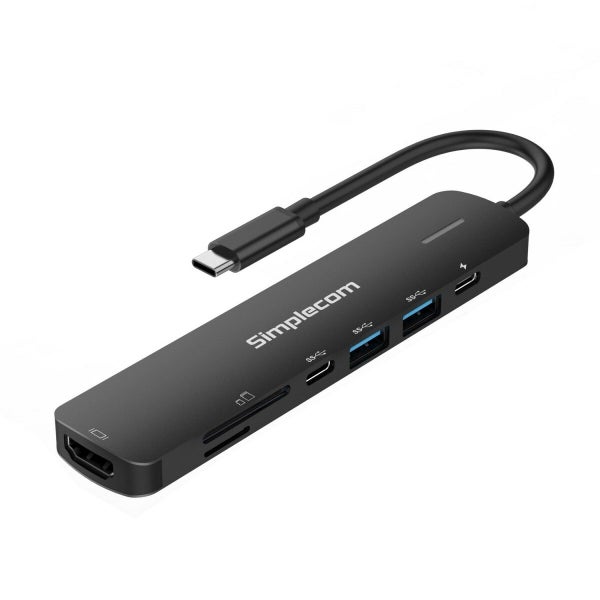 Simplecom CHT570 USB-C SuperSpeed 7-in-1 Multiport Hub Adapter HDMI 2.0 Docking Carousel 1