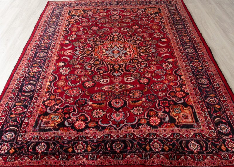 Vintage Mashad Hand-Knotted Wool Persian Rug (Size: 210 X 280 CM) Carousel 1