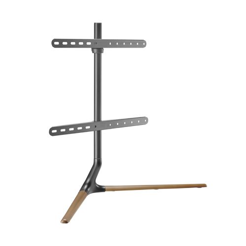 Brateck Modern Linear Tabletop TV Stand For 49'-70' TVs -- Matte Black & Walnut Carousel 1