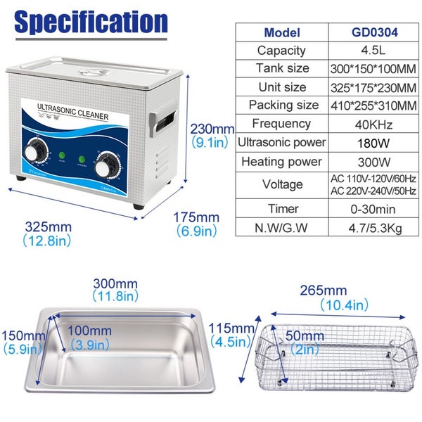 Ultrasonic Cleaner Carousel 9