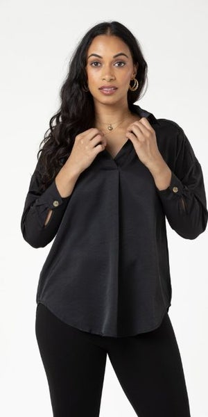 Vincent Black Blouse Sz 14 RRP$150 NEW Carousel 1