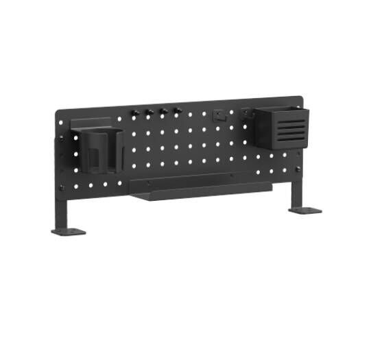 Brateck PB-007-01-B DESK PEGBOARD ORGANIZER WITH STORAGE KITS (BLACK) Carousel 1