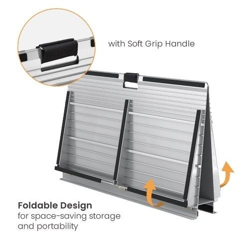 Brateck Two-Sided Aluminum Wheelchair Threshold Ramp (LS) Carousel 4