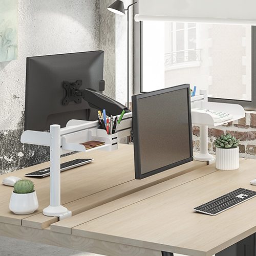Brateck File Holder, Weight Capacity 3kg-Matte White (LS) Carousel 3