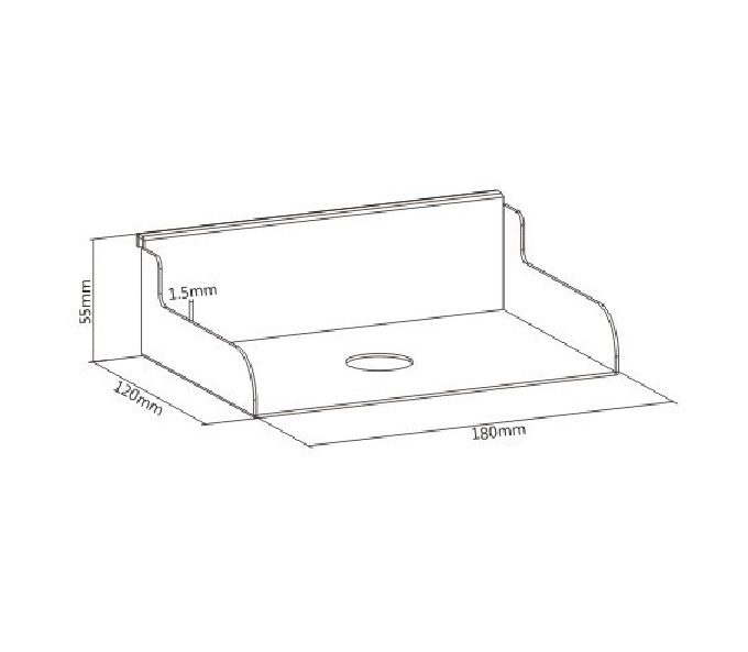 Brateck File Holder, Weight Capacity 3kg-Matte White (LS) Carousel 2