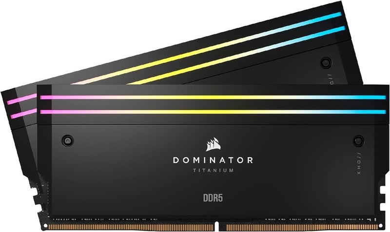 Corsair DOMINATOR® TITANIUM RGB 64GB (2x32GB) DDR5 DRAM 6400MT/s CL32 Intel XMP Carousel 1