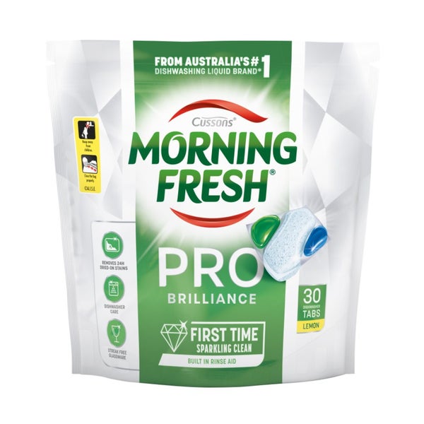3 x Morning Fresh Pro Brilliance Dishwasher Tablets Lemon - 30 Pack Carousel 2