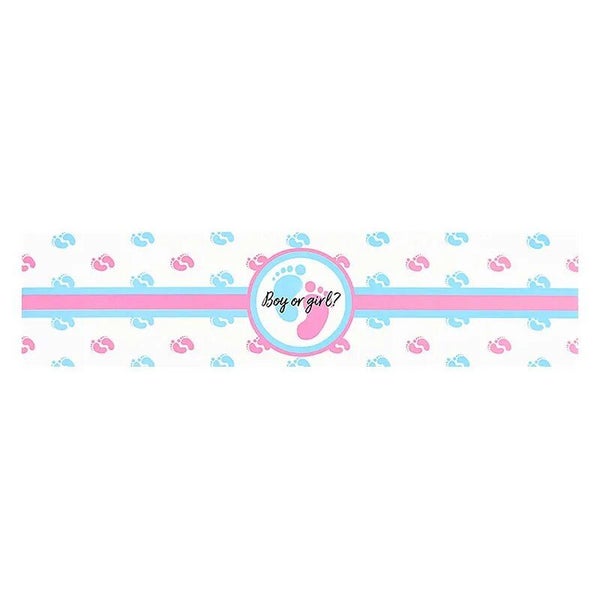 Boy or Girl Water Bottle Labels x 12 Gender Reveal Decorations Baby Shower Party Carousel 2