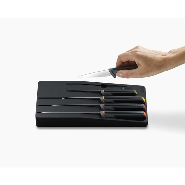 Joseph Joseph Elevate Knifes with In-drawer Storage Tray - 5-piece Multicolour Carousel 1