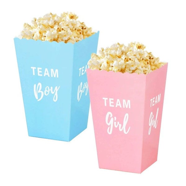 Gender Reveal Baby Shower Party Favours Gifts Boxes Team Boy or Girl Vote Games Carousel 2