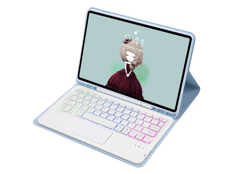 Keyboard Case for Samsung Galaxy Tab S6 Lite 10.4" 2024/2022/2020 with Trackpad Carousel 2