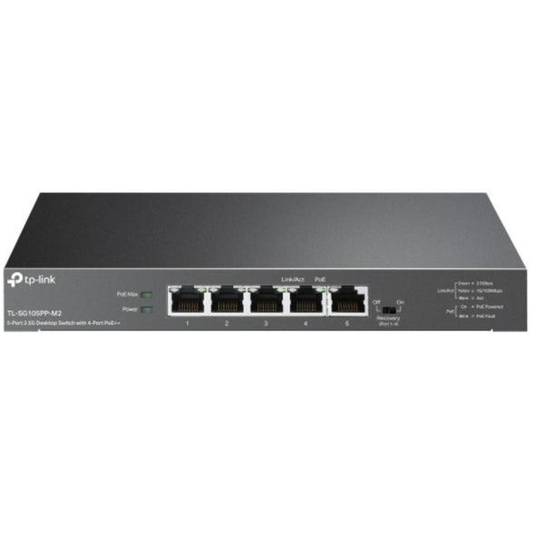 TP-Link TL-SG105PP-M2 5-Port 2.5G Desktop Switch with 4-Port PoE++ Carousel 3