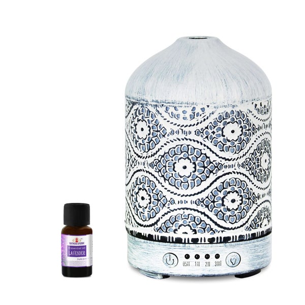 mbeat Activiva Metal Essential Oil and Aroma Diffuser Vintage White - 100ml Carousel 1