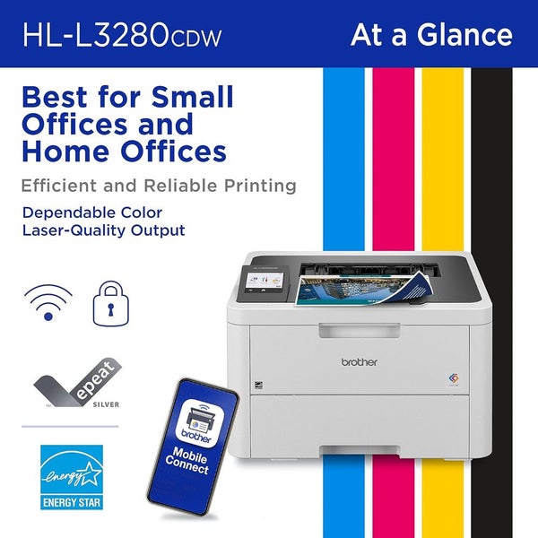 Brother HL-L3280CDW Compact Colour Laser Printer with Print speeds of Up to 26 p Carousel 2