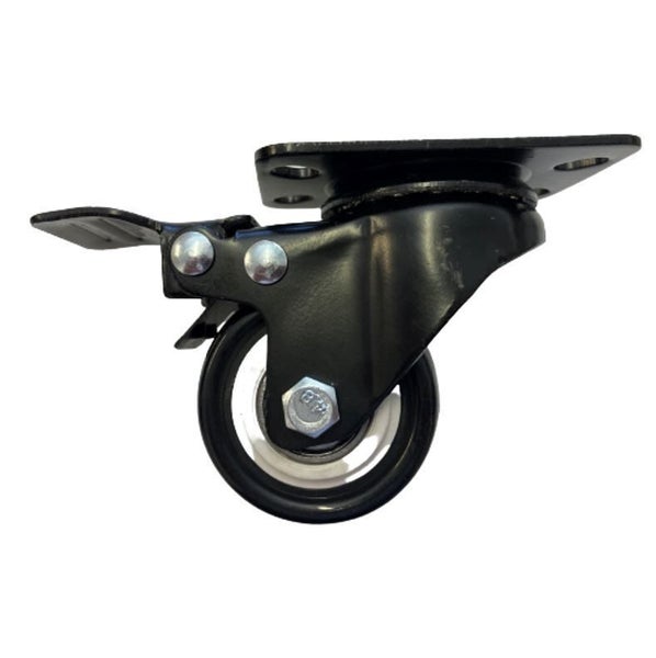 LDR 2' PP Rack Caster Wheels 2x With Brakes & 2x Without Brakes - Pack of 4 Whee Carousel 2