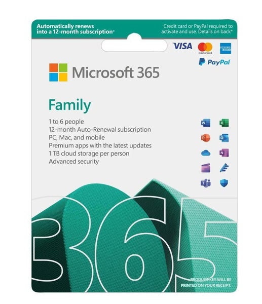 Microsoft 365 Family 2023 English APAC 1 Year Subscription Medialess for PC & Ma Carousel 1