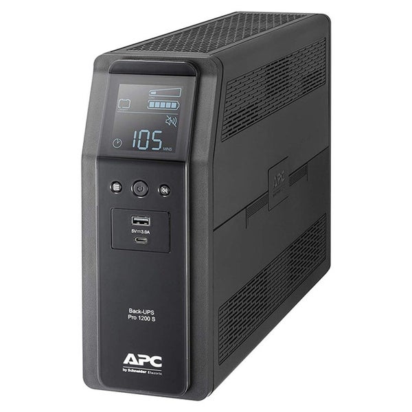 APC Back-UPS Pro 1200VA/720W Line Interactive UPS, Tower, 230V/10A Input, 8x IEC Carousel 2