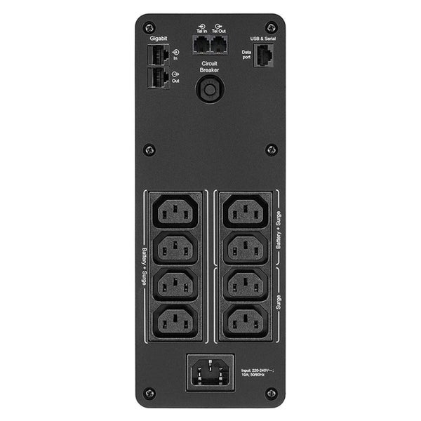 APC Back-UPS Pro 1200VA/720W Line Interactive UPS, Tower, 230V/10A Input, 8x IEC Carousel 3