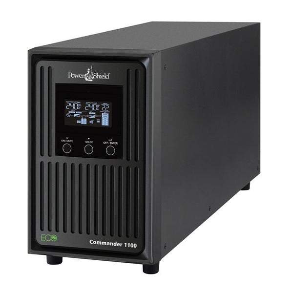 PowerShield Commander 1100VA / 990W Line Interactive Pure Sine Wave Tower UPS wi Carousel 1