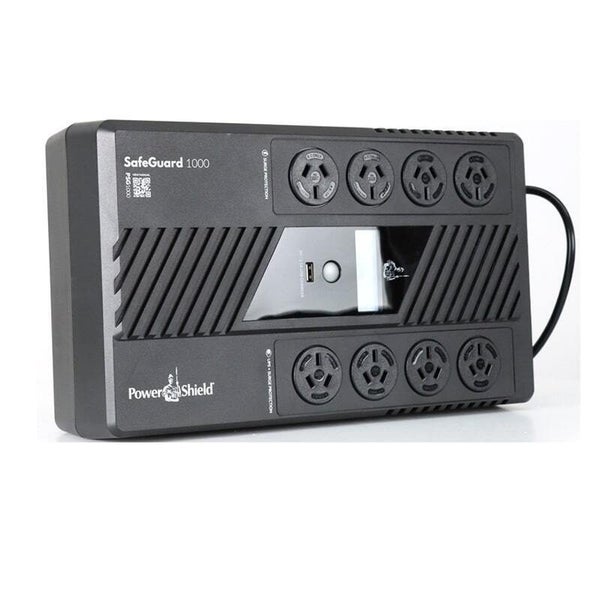PowerShield SafeGuard 1000VA/600W Line Interactive, Powerboard Style UPS with AV Carousel 4