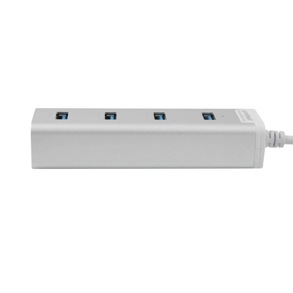mbeat STICK 4-Port USB 3.0 Hub - Aluminium Portable 4 Port Data Transfer Super S Carousel 4