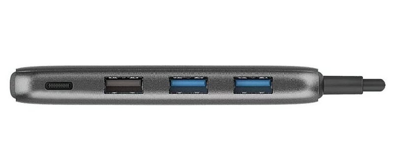 Verbatim USB-C Hub with 2x USB 3.0, 1x USB 2.0 & 1x USB C port - Space Grey Carousel 2