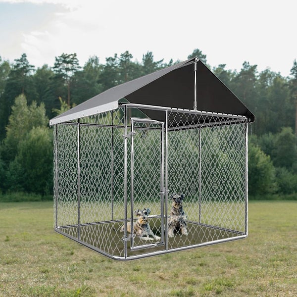 Large Dog Run Outdoor with Cover 3x3x1.8m Carousel 2