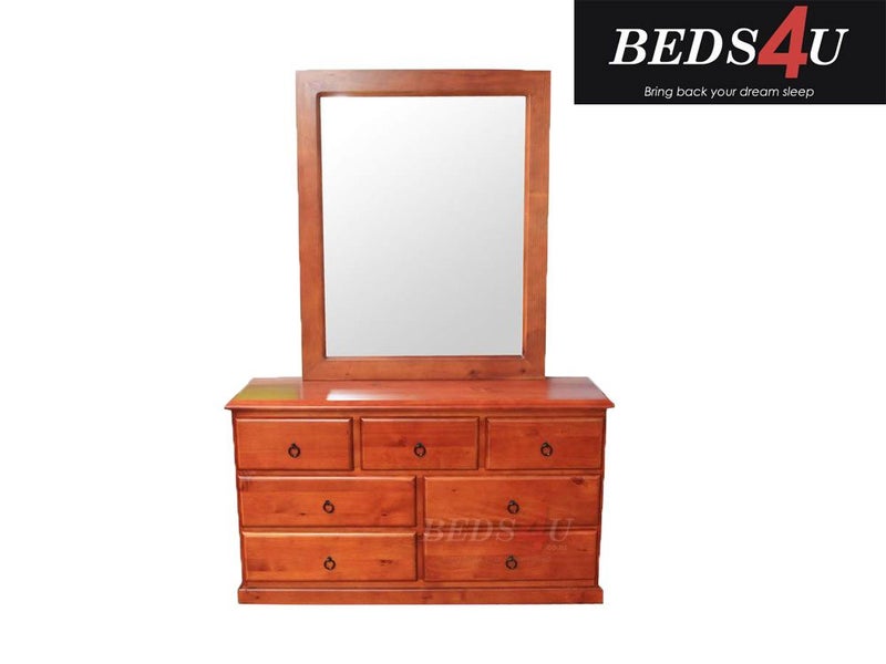 SALE!!! NZ Pine Dressing Table With Mirror Carousel 1