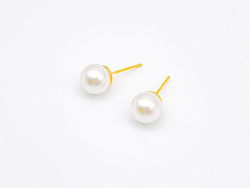 Glorious Gold-Plated Fashion Pearl Earrings Carousel 1