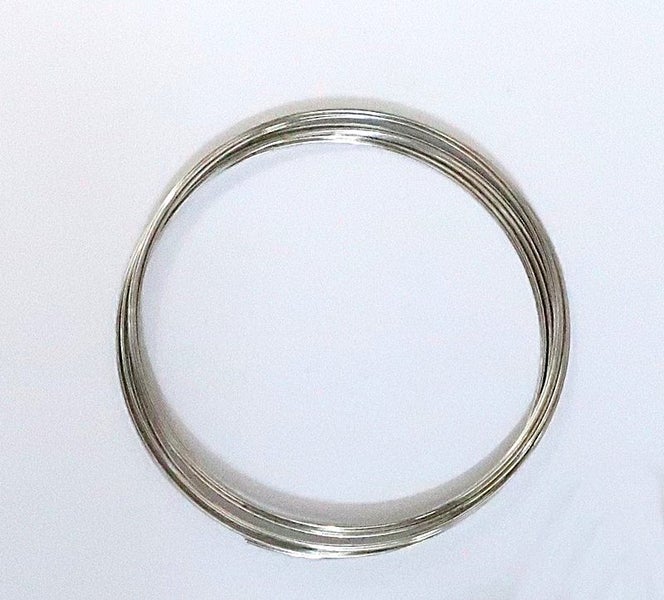 10 CIRCLES OF SILVER MEMORY WIRE .6 mm Carousel 1