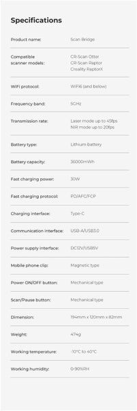 Creality Scan Bridge for Otter Series 3D Scanners Carousel 11