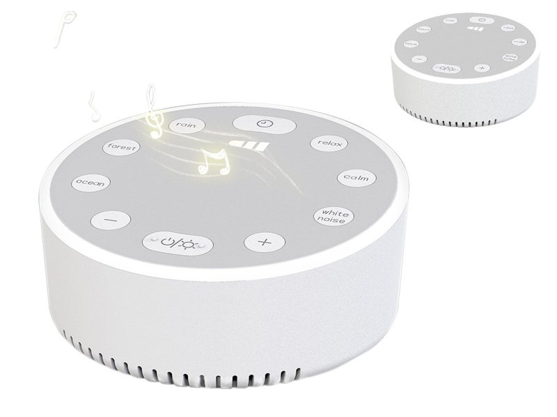 2 X White Noise Machine Sleep Sound Machine With Breathing Night Light Carousel 1