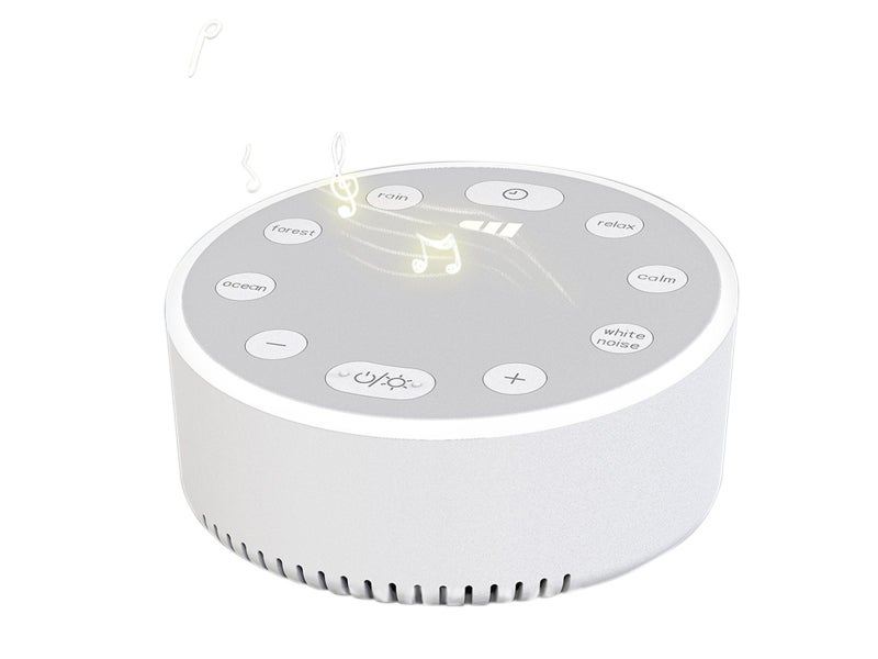 White Noise Machine Sleep Sound Machine With Breathing Night Light Carousel 1