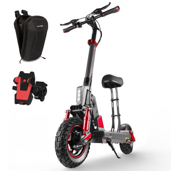 Promo! 45KM-980W- Off-Road-Removal Seat- Folding Electric-Scooter C1 Pro Carousel 1