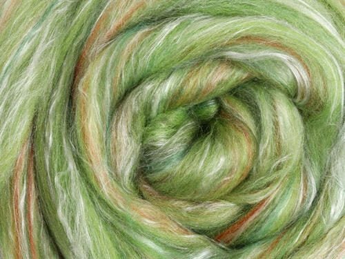Ashford Silk / Merino - 100gm Bag 116 Avocado Carousel 2