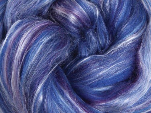 Ashford Silk / Merino - 100gm Bag 107 Damson Carousel 2