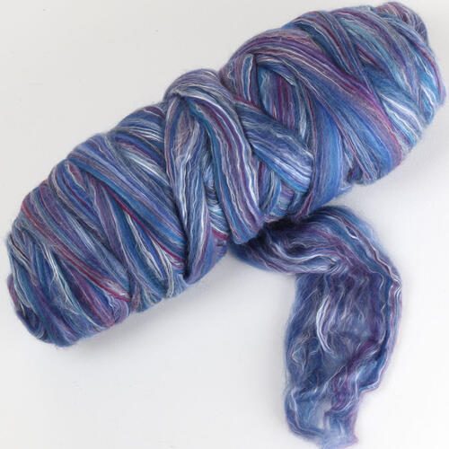 Ashford Silk / Merino - 100gm Bag 107 Damson Carousel 3